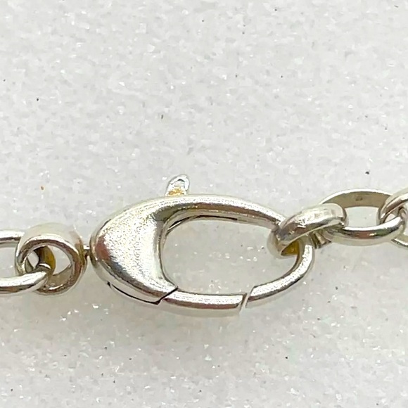 293 Gucci GG Interlocking Logo Silver 925 Necklace - Picture 6 of 7